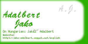adalbert jako business card